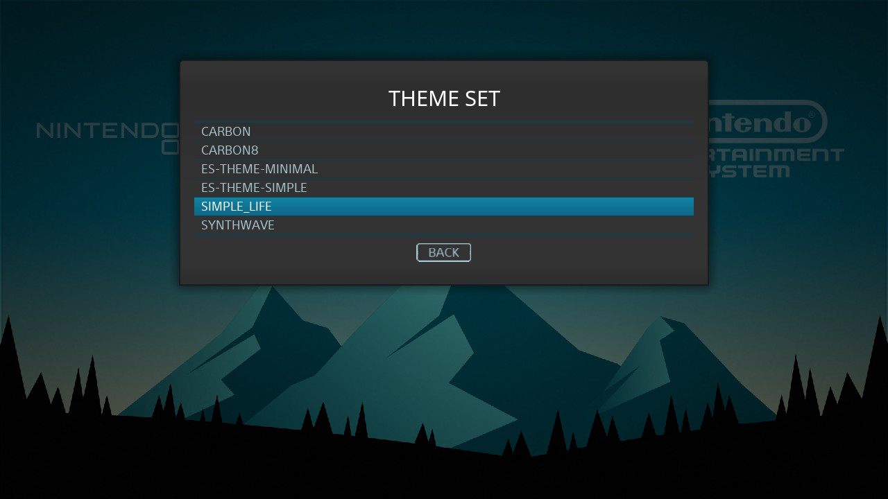 Batocera theme selection